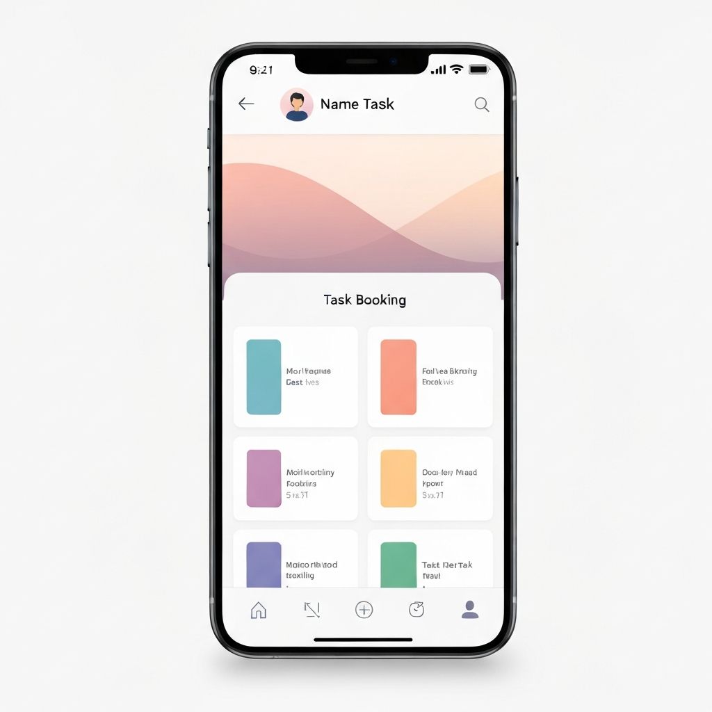 Hjælper app interface